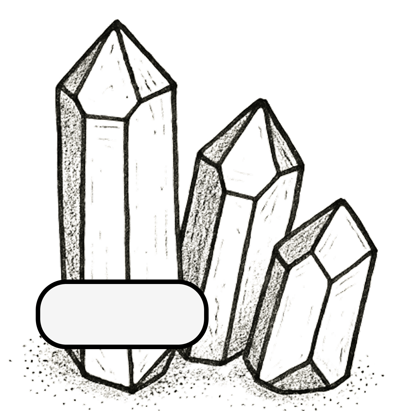 Crystals selection illustration